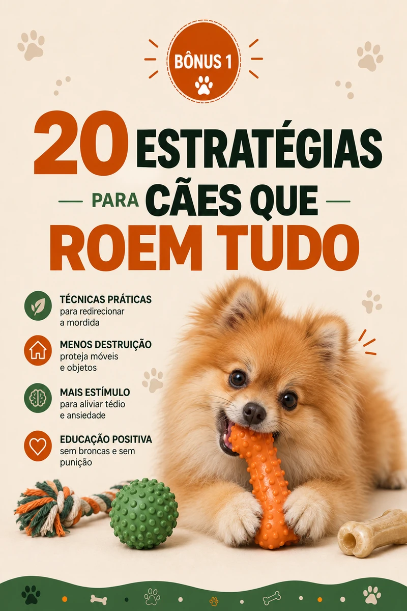 Capa: 20 Estratégias para Cães que Roem Tudo